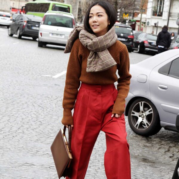 Streetstyle. Un look elegante, sotto la pioggia