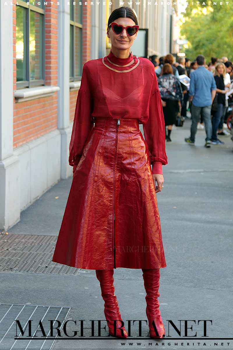 Streetstyle. Il colore di moda rosso