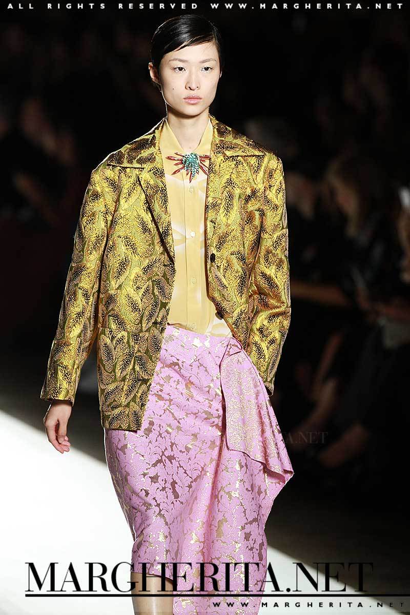 Colore di moda: il giallo. Dries van Noten PE 2018. ph. Mauro Pilotto