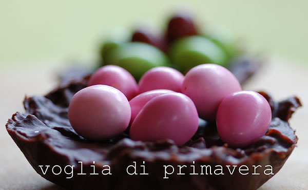 Nidi al cioccolato per Pasqua