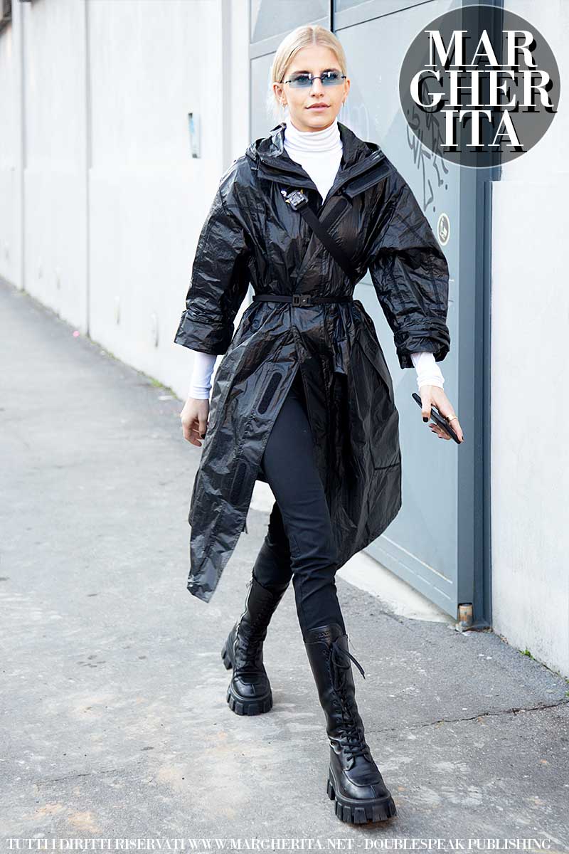 Streetstyle moda donna inverno 2020. Milan Fashion Week Uomo