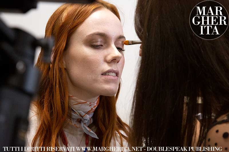 Tendenze trucco - Backstage Dsquared2 Autunno Inverno 2020 2021 - Foto Charlotte Mesman