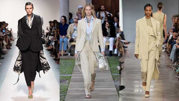 Tendenze moda donna primavera estate 2020: completi giacca-pantalone