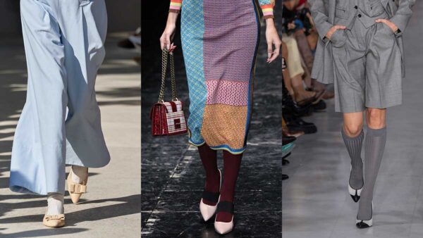 Tendenze scarpe primavera estate 2020 - Da sinistra a destra: Salvatore Ferragamo, Antonio Marras, Max Mara