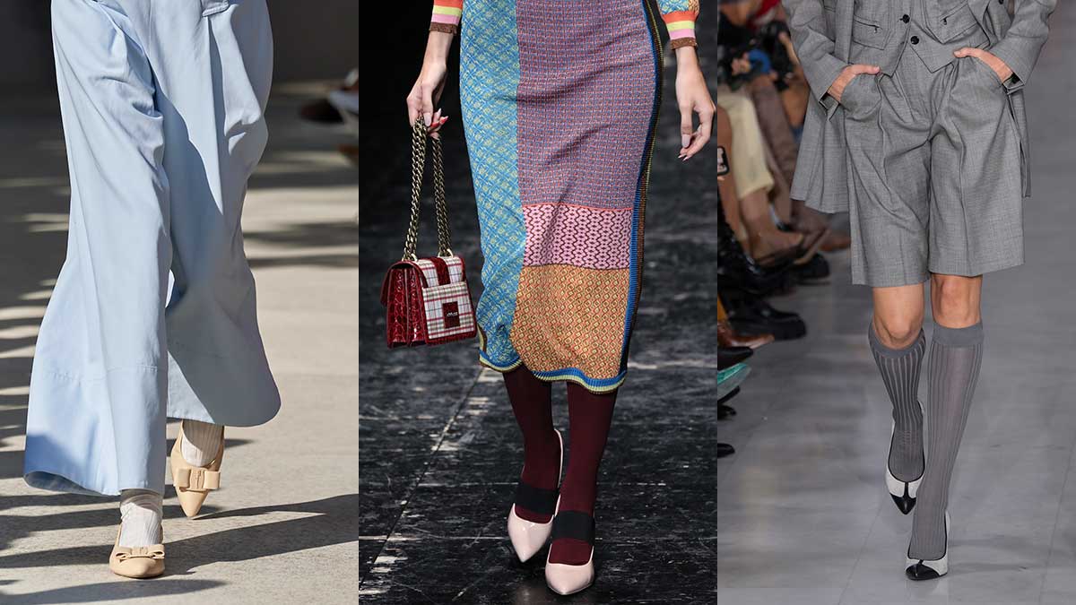 Tendenze scarpe primavera estate 2020 - Da sinistra a destra: Salvatore Ferragamo, Antonio Marras, Max Mara