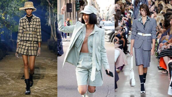 La moda primavera estate 2020. Lo conoscete lo short suit? Tendenze moda donna 2020. Da sin a dx: Dior, Max Mara, Michael Kors