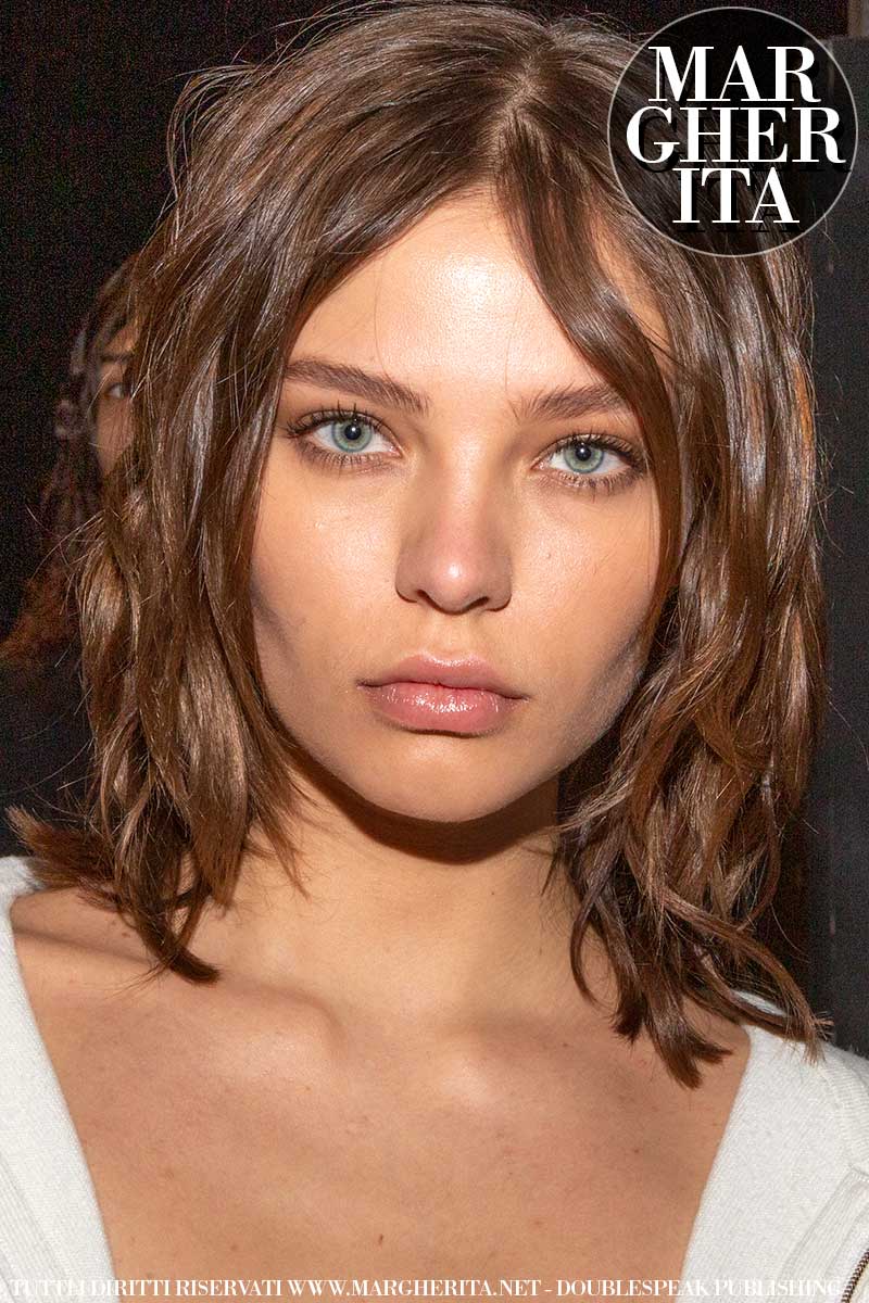 Styling capelli, le tendenze estate 2020. Siamo innamorate di questi tagli bob un po’ mossi - Sfilata Dsquared2 Inverno 2020/2021