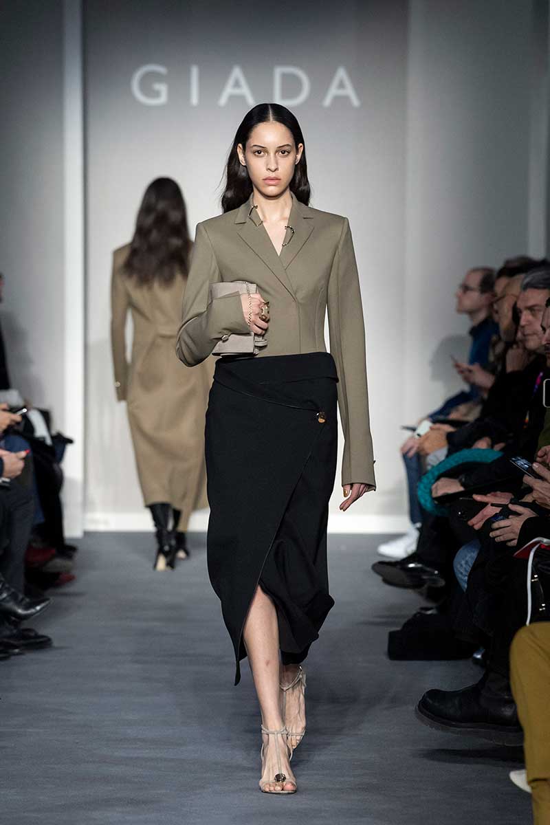 Tendenze moda autunno inverno 2020 2021. I nuovi colori di moda. Sfilata Giada. Photo: courtesy of Giada