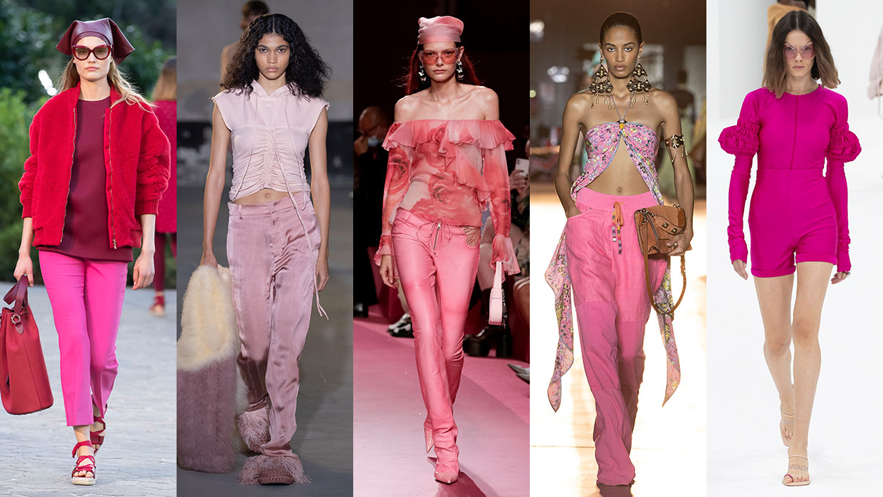 Tendenze moda primavera estate 2022. Il colore rosa