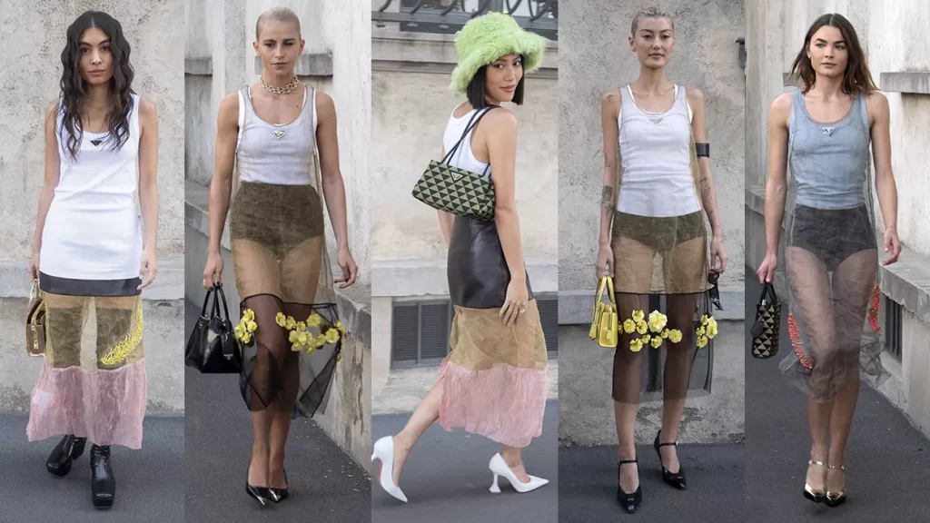 Street style moda Milan Fashion Week estate 2023