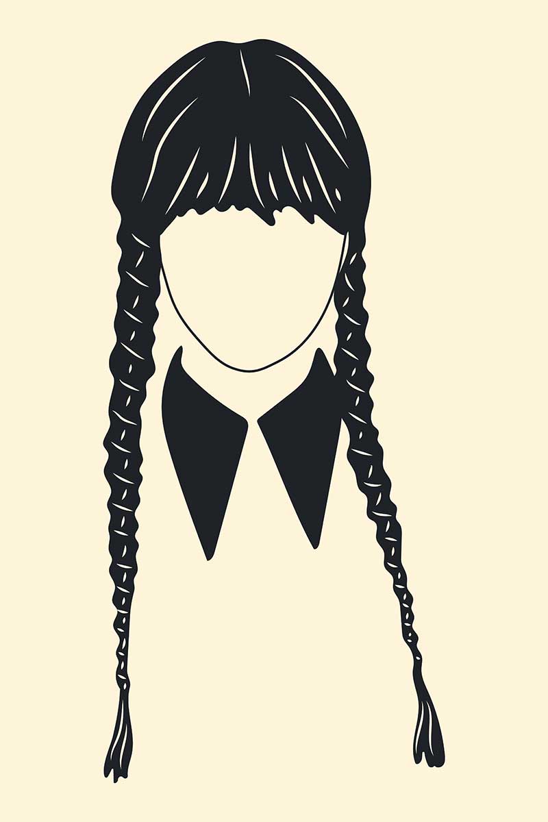 I capelli di Wednesday Addams