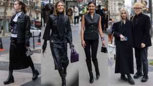 Total black street style tendenze moda primavera 2023 - Photo ADVERSUS