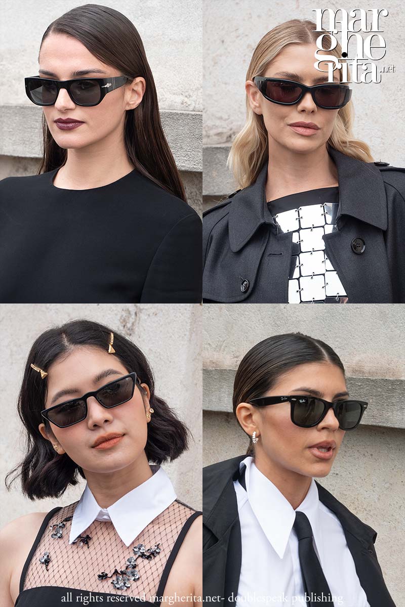 Occhiali da sole neri, i preferiti dalle influencer street style per l'estate 2023 - Foto Charlotte Mesman