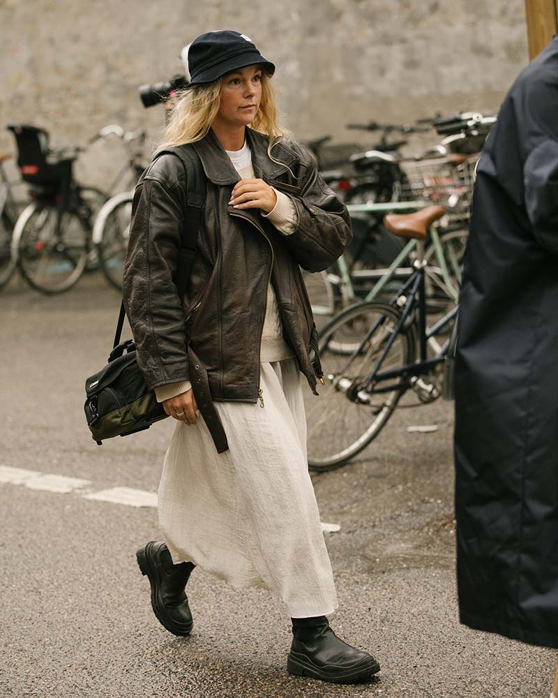 Giacche in pelle per l'inverno - Photo courtesy of Copenhagen Fashion Week