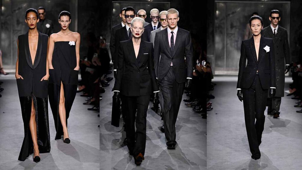 Tendenze moda Feste 2025: monocromie e quiet luxury - Photo courtesy of Tom Ford