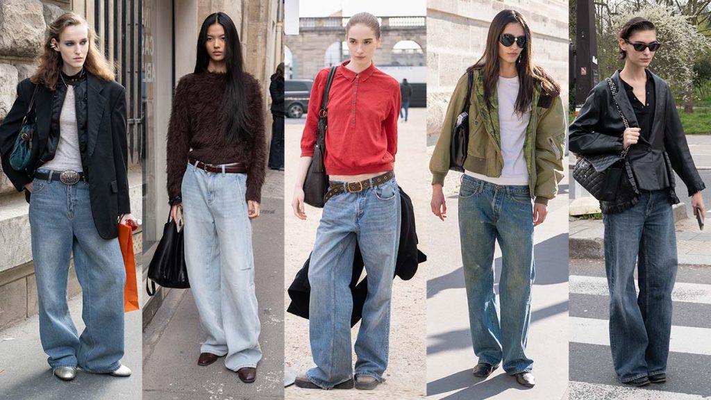 Wide leg jeans 2026: come indossare i jeans a gamba larga - Photo Charlotte Mesman