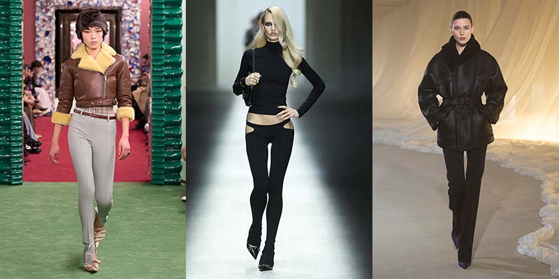 Tendenze moda autunno inverno 2026 2027 - Photos courtesy of Acne Studios, Gucci, Balmain