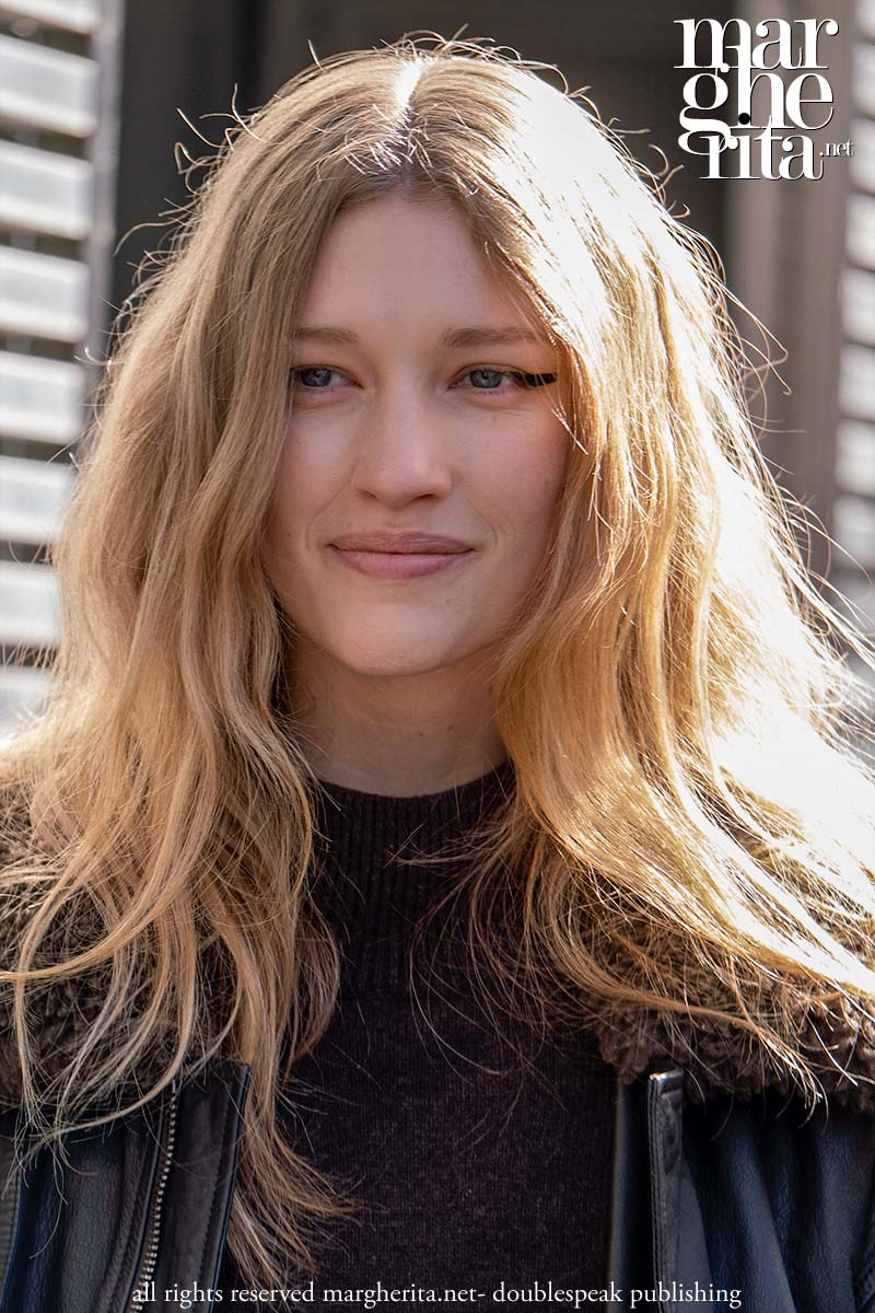 Per il makeup look Courrèges inverno 2026 ti basta un eyeliner - Photo Charlotte Mesman