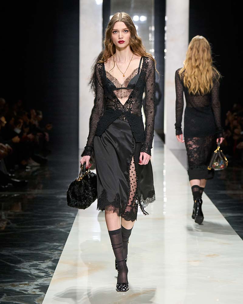 La nuova tendenza lingerie per l'inverno 2026-2027 - Photo courtesy of Dolce & Gabbana