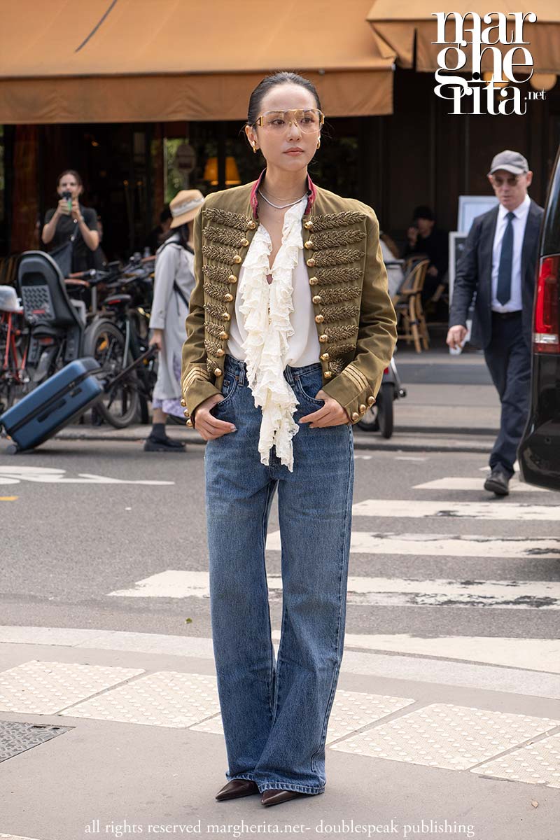 I jeans look della Paris Fashion Week - Photo Charlotte Mesman