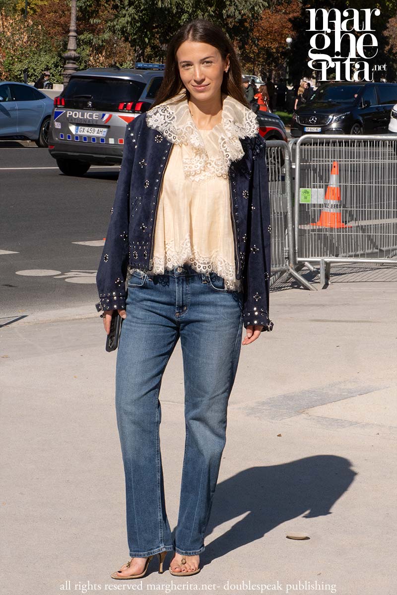 I jeans look della Paris Fashion Week - Photo Charlotte Mesman